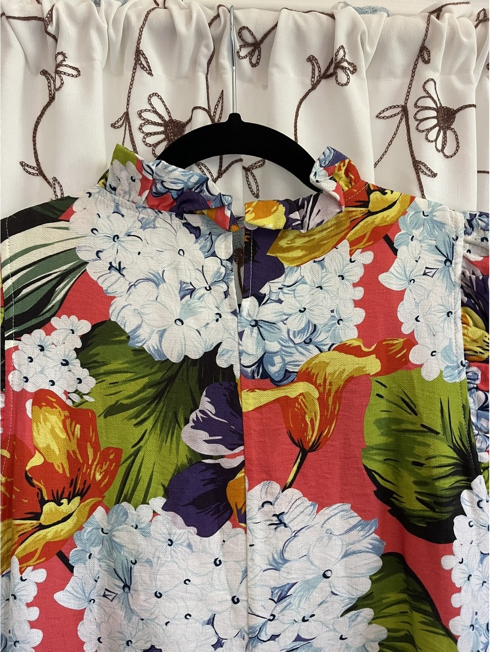 Boho Chic | S | Tropical Floral Sleeveless Dress - Picture 11 of 11
